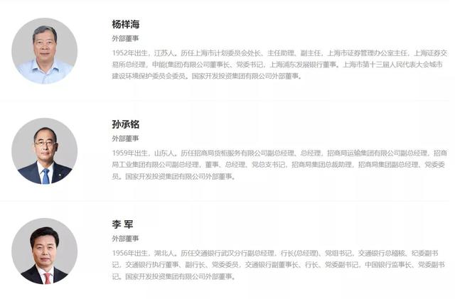 国家开发投资集团领导班子成员