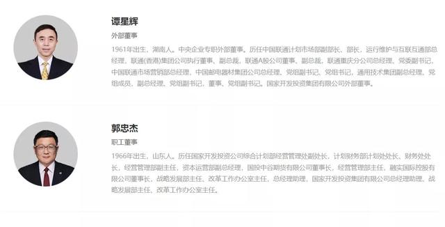 国家开发投资集团领导班子成员