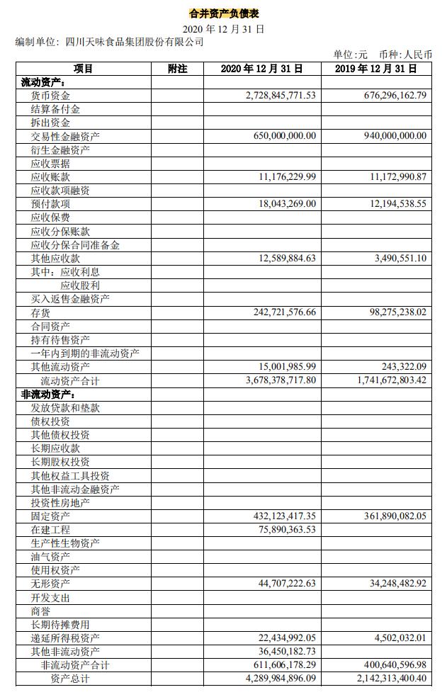 资产负债表——非流动资产