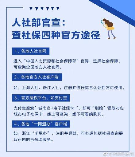 四种社保查询权威途径