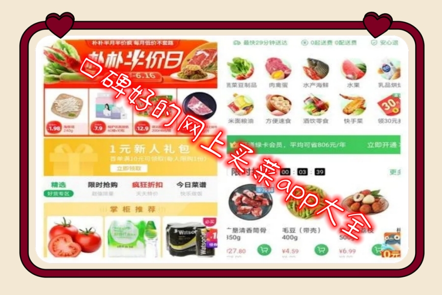 口碑好的网上买菜app大全