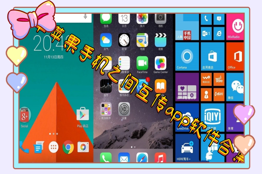 安卓苹果手机之间互传app软件合集