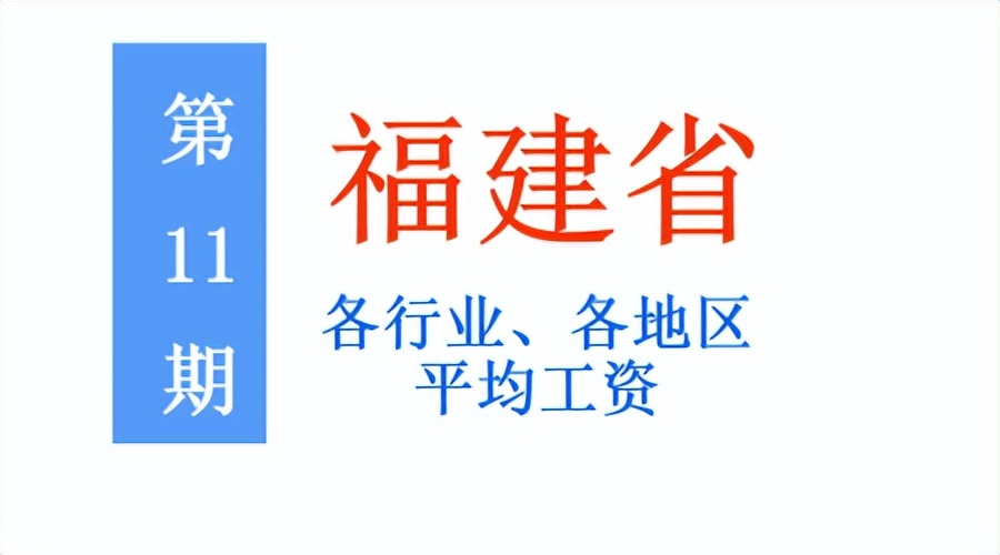 最新!福建公布2021年度平均工资,你达标了吗?一起来看吧