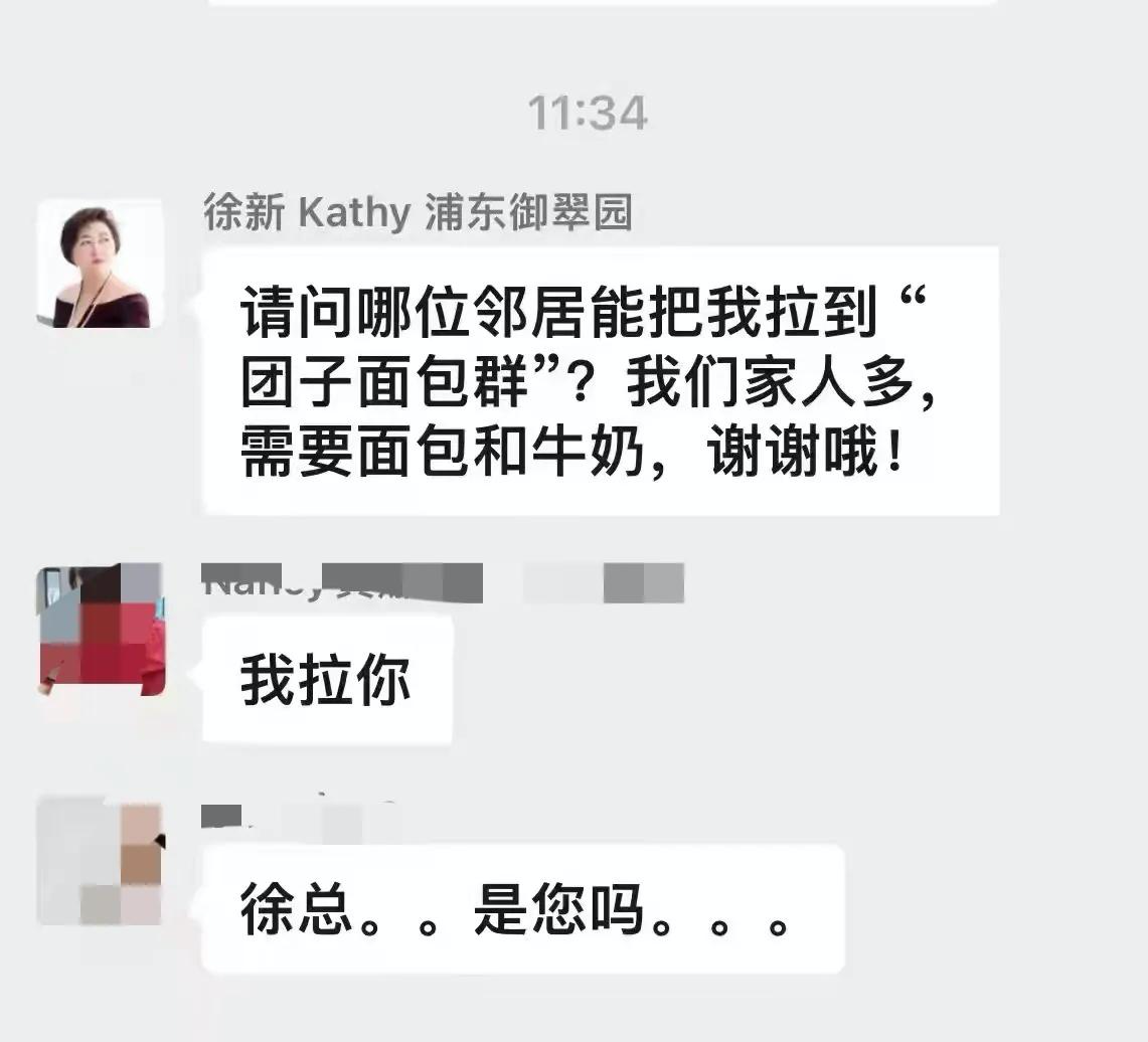 风投女王徐新辟谣晒家中防疫物资，此前曾求购牛奶面包