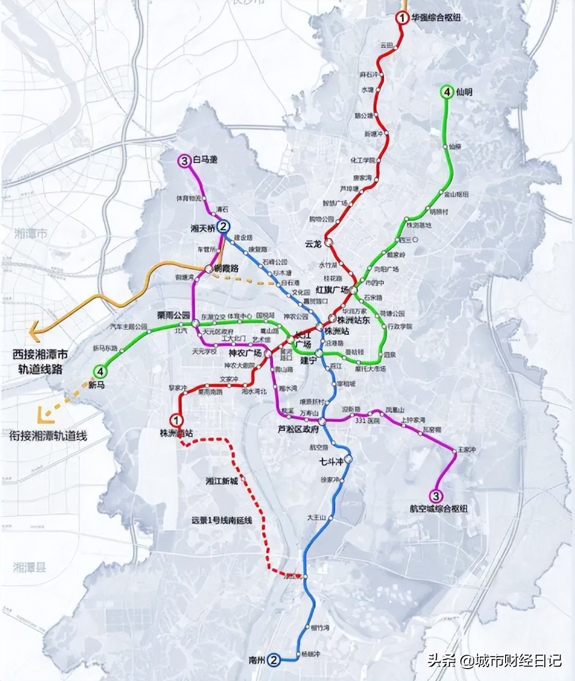 长沙轨道交通按下加速键，7条线路在建，总里程超过100公里