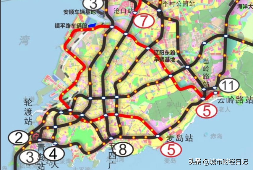 济南：经济实力雄厚，就是不一样，青岛地铁共11条线路齐头并进